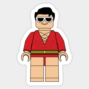 Plastic Man the Lego Man Sticker